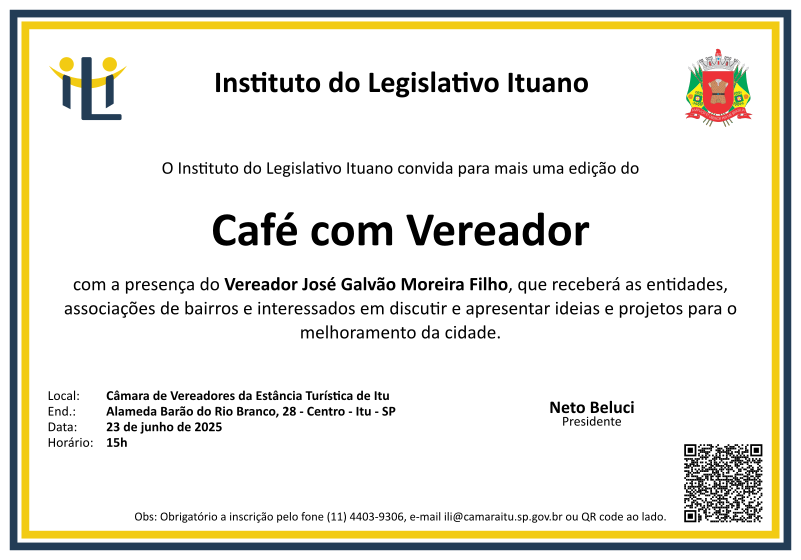 Café com Vereador - Dr. José Galvão