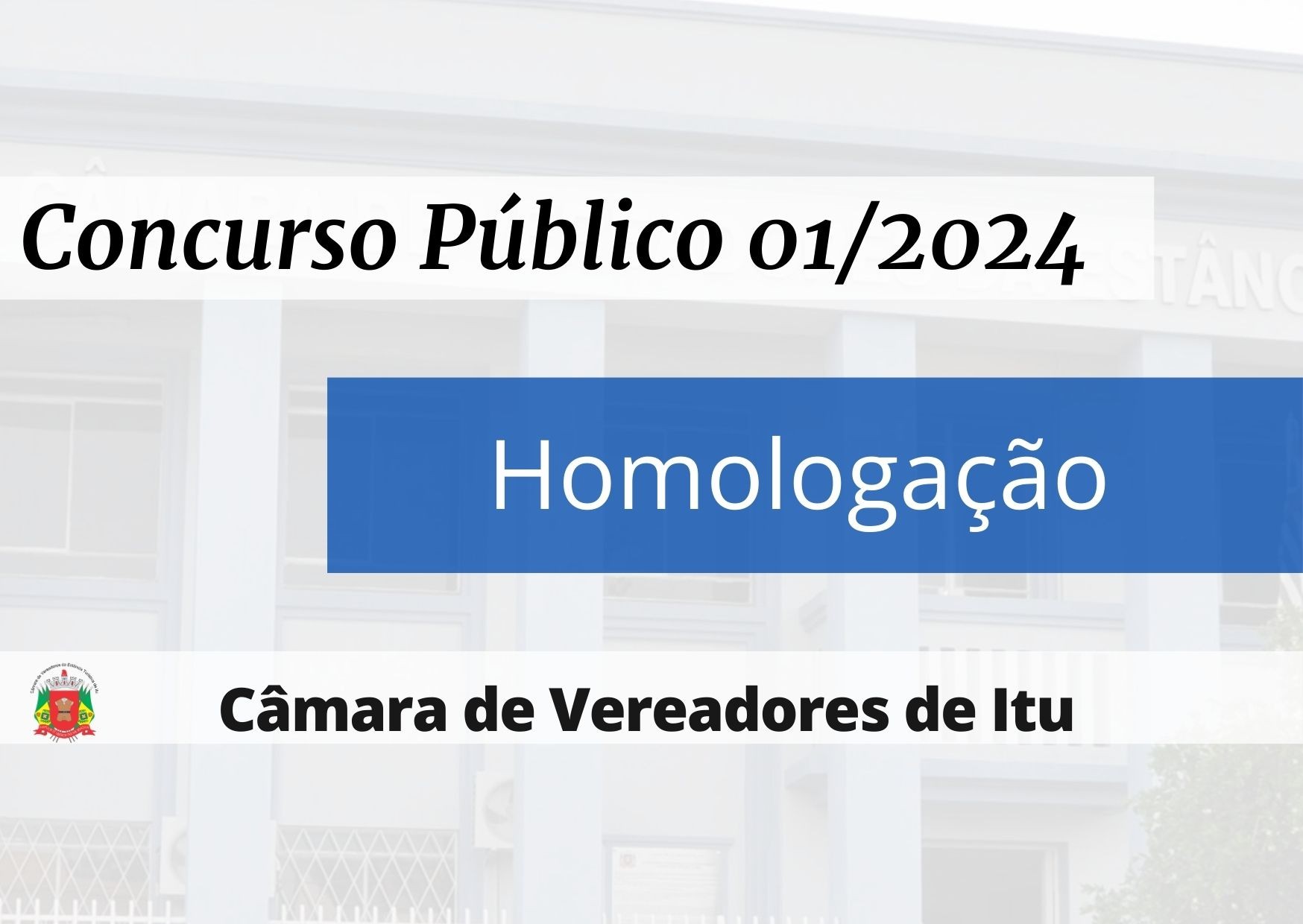 Homologação concurso público 01/2024